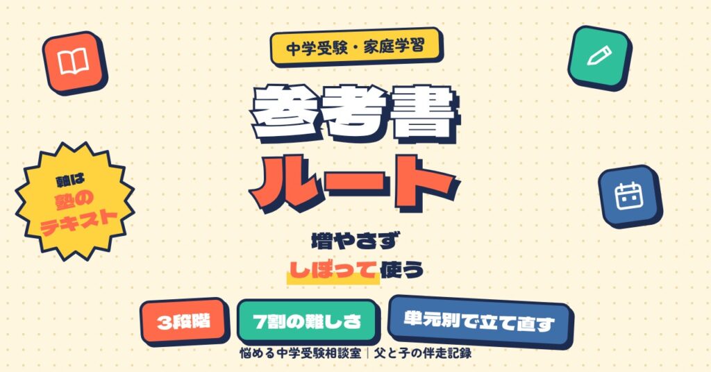 中学受験の参考書ルートの作り方