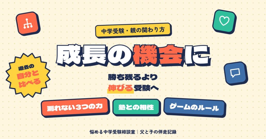 中学受験を成長の機会にする