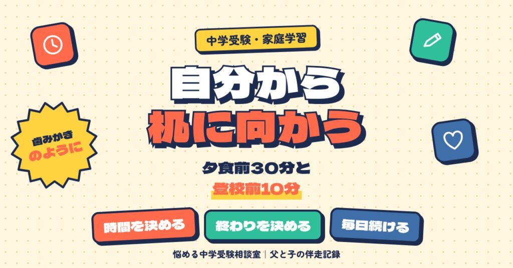 自分から机に向かう子にする家庭の習慣